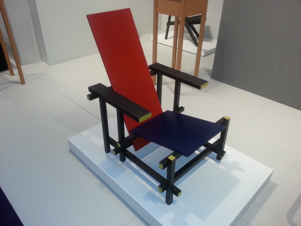 Rood-blauwe stoel Rietveld