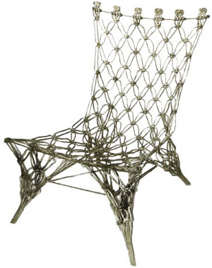 De Knotted chair van Marcel Wanders. Winnaar van de Rotterdam designprijs in 1997.